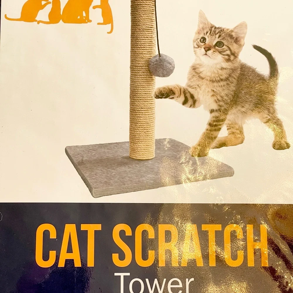 Cat Scratch Tower Scratch Post 15.5in Cat Toys And Play